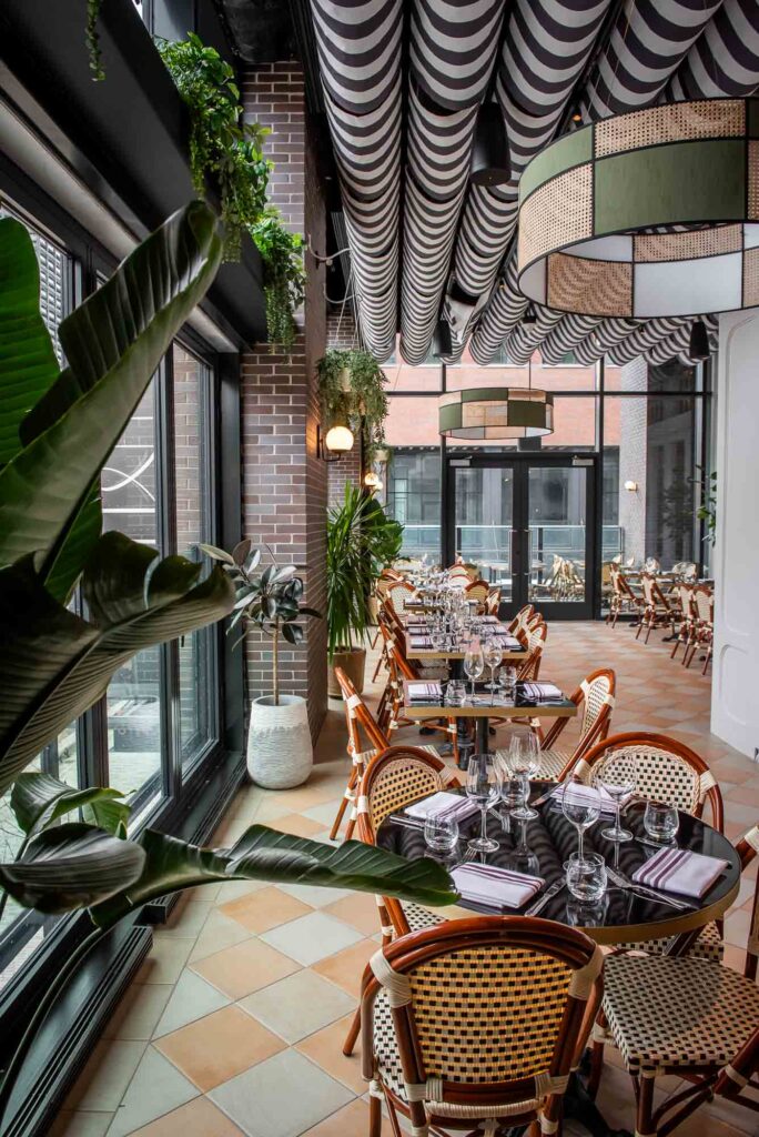 Private dining room at La Plume
