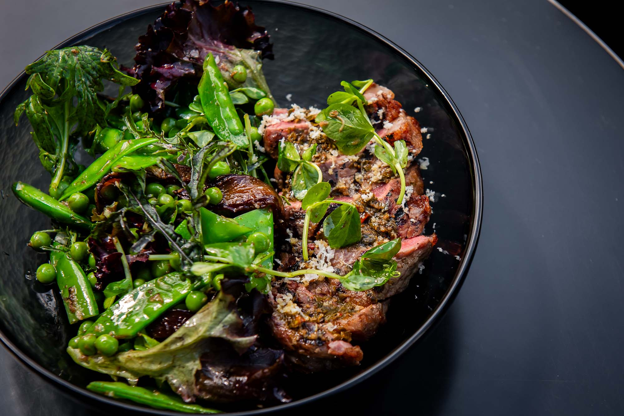 GRILLED STEAK & PEA SALAD_DSC6034